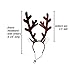 Midlee Brown Reindeer Dog Antlers Headband with Jingle Bell- Pet Christmas Costume