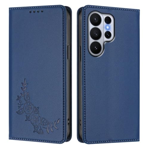 Étui cuir Samsung Galaxy A51 4G bleu pour organiser vos sorties en ville