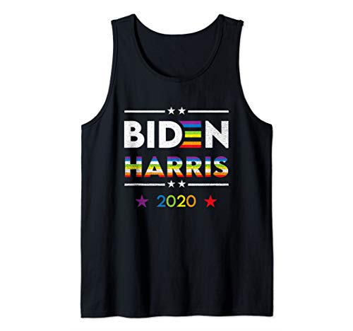 Joe Biden Kamala Harris 2020 Rainbow Gay Pride LGBT Election Tank Top