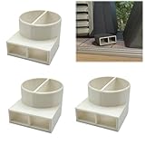 Kashyke 3 Stücks Luftausströmer für Truma Heizung, 3D Druck Luftausströmer Wohnmobil, Luftlenker Aufsatz Passend für Truma & Webasto Heizung, 90° Luftstrom Umlenker, 55mm, Wohnmobil Zubehör RV (Weiß)