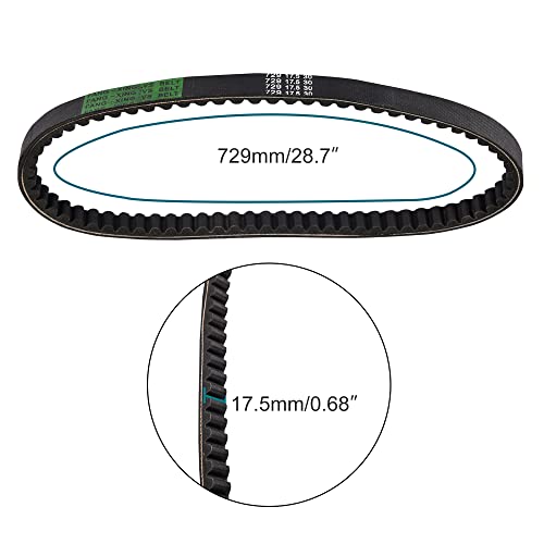 Goofit Gates Belt 729-17.5-30 Replacement For Gy6 49Cc 50Cc 139Qmb 139Qma Engine Chinese Scooter Moped Atv Go Kart #TOP1