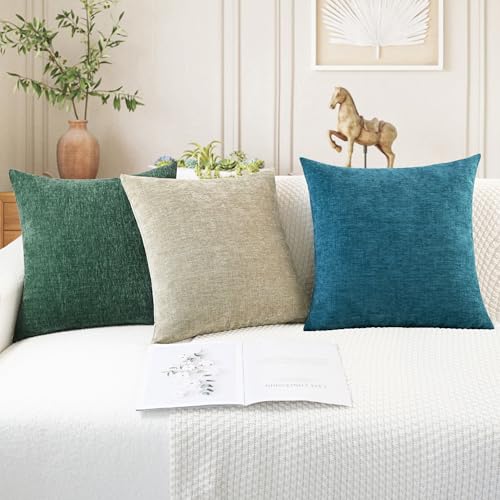 image for CaliTime Throw Pillow Covers Decorative 12 X 20 Inches Pack of 2 Cozy 