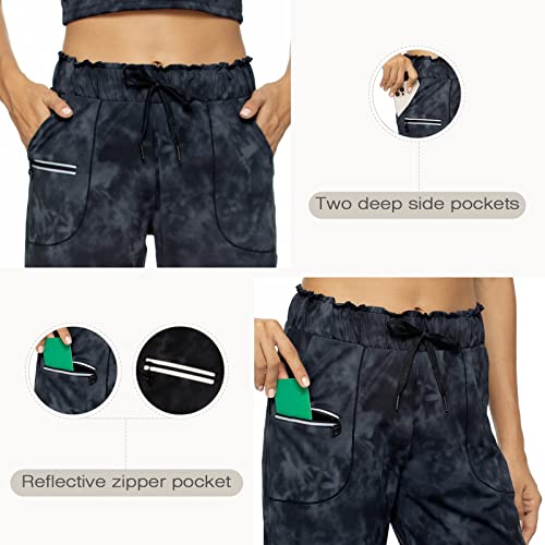 Image of Haowind Joggers for Women with Pockets Elastic Waist Workout Sport Gym Pants Comfy Lounge Yoga Running Pants