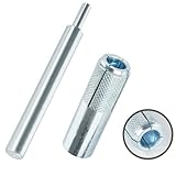 Drop-in Anchors, 20 PCs 5/16 Inch Zinc-Plated for Concrete, Secure Mounting, Industrial-Strength, Easy Installation with Tie 014973309039-5/16