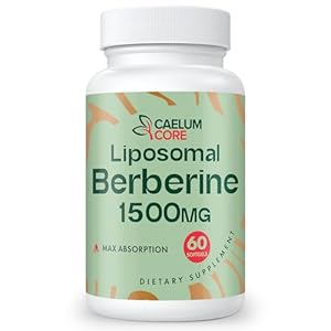 Liposomal Berberine HCL – Berberine 1500mg Activates AMPK, High Bioavailability Berberines Supplement for Women and Men, Supports Body Balance