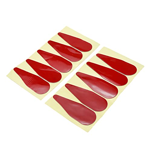 Modengzhe 10 Pcs Abs Car Roof Spoiler Wing Shark Fin Decoration Parts With Selfadhesive Tapes Compatible Vortex Generator If Applicable (80 X 31Mm Mounting Size) #TOP4