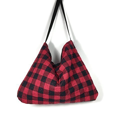 buffalo check crossbody purse