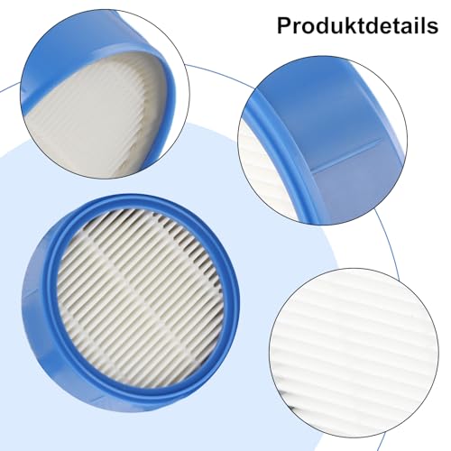 ASKW5 Filterset Performance Kit (2 Vorfilter, 1 Feinstaubfilter, waschbar, regelmäßiger Filtertausch, verbesserte Saugleistung, passgenau, für AEG 7000 Akku-Staubsauger, blau/grau)