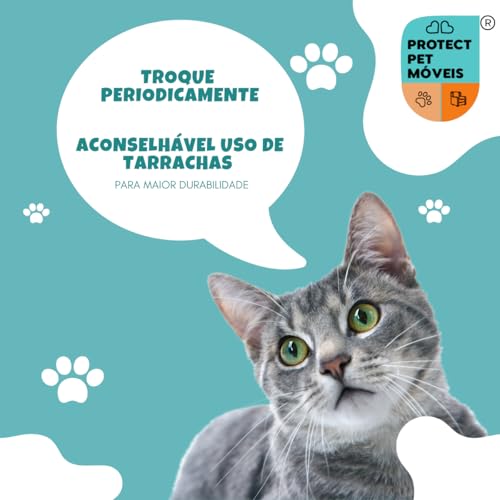 Protect Pet Móveis Kit Protetor de Sofá para Gatos 2 Rolos Filme Adesivo Protetor de Móveis Antiarra