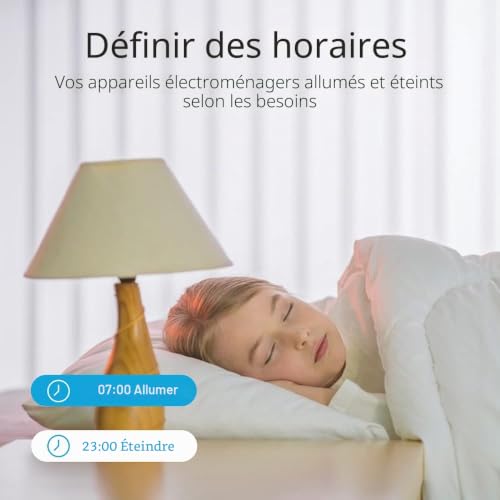 eMylo Commutateur WiFi intelligent Interrupteur d'éclairage WiFi universel Smart Home DIY Module de relais sans fil Télécommande Minuterie Commande vocale avec Alexa, Google Home Via Android IOS 2PCS – vue 2