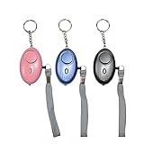 Emergency Personal Alarm, 3 Pack 140DB Personal Siren Keychain with LED Lights, Personal Panic Alarm Keychain for Men, Women, Children, Elderly Emergency Security Alarm, Self Defense Electronic Device