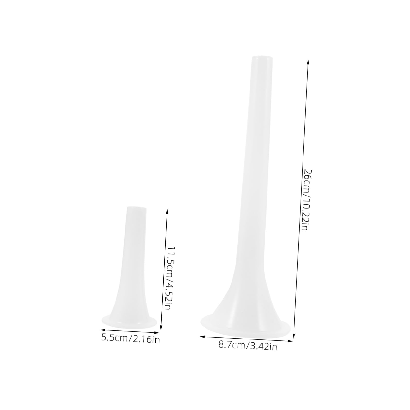 OFFSCH 2Pcs Sausage Funnel Plastic Sausage Stuffer for Home Sausage Making Manual Stuffing Tool for DIY Sausages Easy to Clean and Operate Present for Cooking Enthusiasts