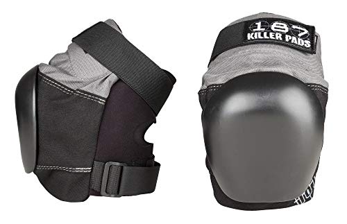 187 Killer Pads Pro Derby Pad, Black / Grey, Large