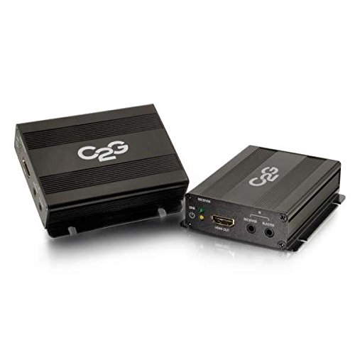 C2G 29457 4K UHD HDMI HDBaseT Lite Over Cat5 Extender Kit, TAA Compliant, Black