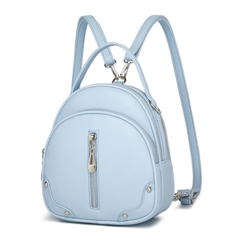 2. Pelle PU Premium Impermeabile:Realizzato in zaino pelle donna di alta qualità, resistente a pioggia e macchie. La superficie facile da pulire e la struttura leggera (0,49 kg) lo rendono uno zaino donna ideale per chi cerca durata e stile senza sforzo.