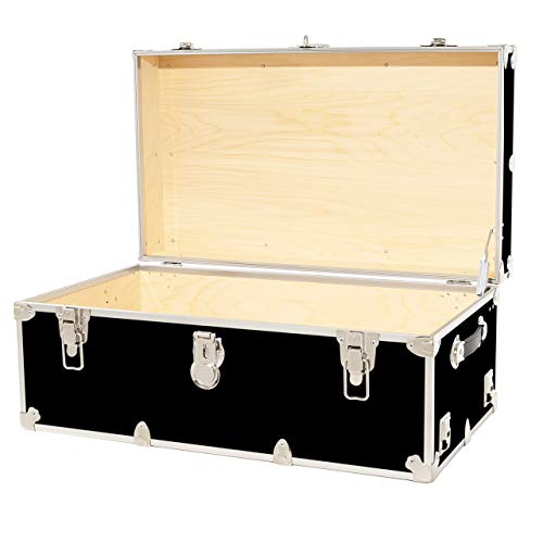 Rhino Trunk & Case Camp & College Trunk With Removable Wheels 30"X17"X13" (Black) #TOP3