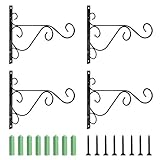 Stabil und langlebig: Dieser Blumenhaken besteht aus hochwertigem massivem Eisen und die Oberfläche hat eine schwarze Backfarbe. Dieses Material ist stark, schwer zu brechen, langlebig und wasserdicht. Und es ist nicht leicht zu rosten während des Gebrauchs und hat eine starke Haltbarkeit. Es ist ein guter Partner für das Familienleben und die Gartendekoration.