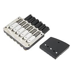 Pont de Guitare, Noir Fixe 6 Cordes Pont de Guitare sans Tête Cordier Selle à Rouleau avec Clé à Vis Selle Pont de… - Les Beatles, Paul McCartney, John Lennon, RIngo Starr, George Harrison