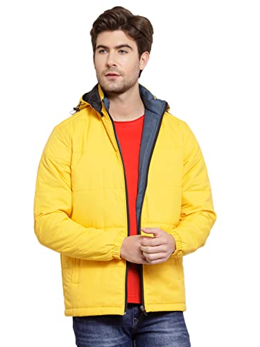 Image of Style Quotient Men Yellow Lightweight Padded Jacket
