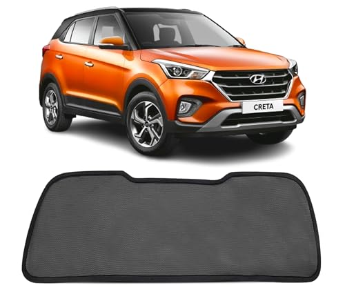 Image of Autofact Dicky Curtain for Hyundai Creta (2015 to 2020) | Custom Fit Rear Windshield Sunshade | UV & Heat Protection | Foldable Mesh | Privacy & Cooling Car Accessory