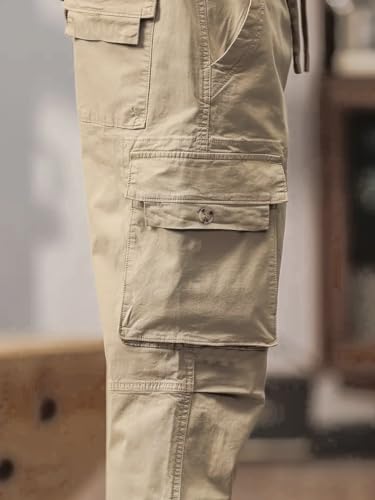 Image of TAGAS Men's Cotton Cargo Pants | Men Cargo Jogger Pant | Slim Fit Track Pants with Side Pockets | Stylish Streetwear Lower for Gym, Casual & Travel