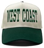 Funky Junque Green Hats Vintage Trucker Hat Embroidered Adjustable Two Tone Snapback Cap Men Women - West Coast - Green/Beige
