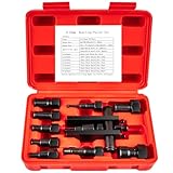 Aikyciu 10-Piece Motorcycle Bearing Puller, Blind Hole Inner Bearing Puller Tool Kit, 8-25MM Wheel Bearing Removal Tool Set
