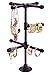 Chic Industrial Tabletop Jewelry Tree by Pipe Decor Rustic DIY Style Stand for Hanging Necklaces, Chains, Watches and Bracelets, Display and Organize Items for Easy Access, Made of Black Metal Pipe