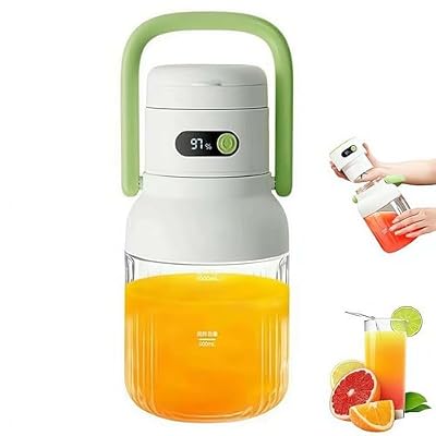 Portable Blender, Personal Blender for Smoothies & Shakes,1L/33.8oz Cordless Juicer Cup,Leakproof Lid with Sip Spout, USB-C Rechargeable,Compact Travel Drinking Cup for Home Outdoor (Green)