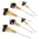 Beavorty 6piezas Cepillo para Lavar Matraces Mango De Hierro Unidades para Limpieza De Laboratorio para Limpieza De Equipo Químico y Escobilla Limpia Botellas