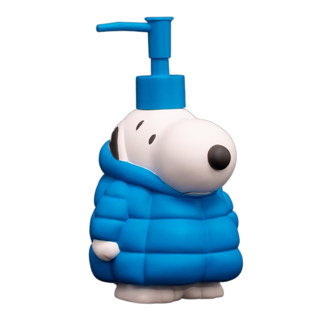 Franco Peanuts Snoopy Puffer Coat Holiday Christmas Soap/Lotion/Hand Sanitizer Resin Pump Dispenser, 17.24 Ounces, (Officially Licensed Product) Collectibles