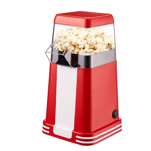 Machine À Pop-corn - Popcorn à Air Chaud Classique pour Soirées - Appareil Automatique Compact pour Maison Cinéma Famille Soirée