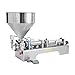 Produktbild IDABAY Abfüllmaschine Maschine Füllmaschine Pneumatische Füllpaste und Flüssigkeit Horizontal Halbautomatischer Einzelkopffüller für kosmetisches Cremeshampoo mit Pedal 100-1000ML