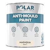 Polar Anti Mould Paint - 500ml, Magnolia - 5 Year Mould Resistant Paint to Control Moisture - For Internal Walls & Ceilings - Matt Finish