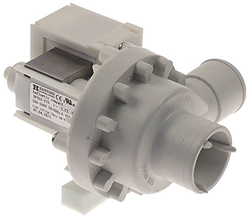 HANNING DP025-275 Ablaufpumpe für Electrolux LS33/60, WT303/60, WT4D60, LS5/1DP60 Ausgang 30mm Eingang 35mm 50/60Hz 612000275 32W