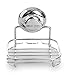 BINO SMARTSUCTION Rust Proof Stainless Steel Shower Caddy, Soap Dish