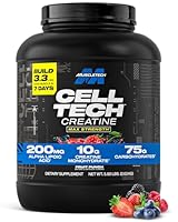 MuscleTech Creatine Monohydrate Powder | Cell-Tech Creatine Powder | Post Workout Drink | Creatine Supplements for Men & Women | Fruit Punch, 2.72 kg (56 Servings)