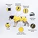 Dog Raincoat Hooded with Reflective Stripe Adjustable Pet Water Proof Clothes Lightweight Jacket Cloak Pet Apperal (X-Large,YellowGreen)