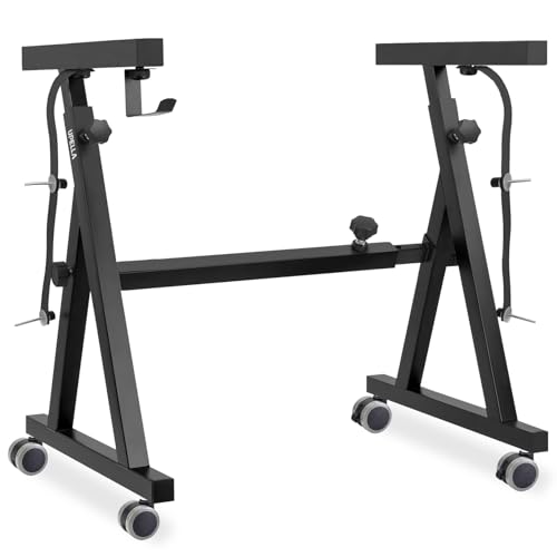 UPELLA Keyboard Piano Stand, Adjustable Heavy Duty with Wheels and Pads, Z Style Portable Keyboard Stand, Fits 54, 61, 88 Key Electric Keyboards Digital Pianos