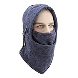 ÚLTIMA PROTECCIÓN: La máscara de cara completa protege perfectamente los oídos, la boca, la nariz y el cuello. La máscara utiliza un tejido altamente elástico y transpirable de permanecer seco incluso cuando se lleva un casco.
