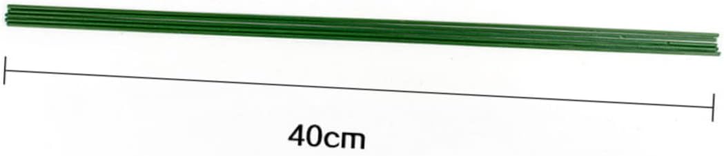 JEWEDECO 200pcs White Artificial Paper Rose Floral Stems Kit Floral Picks Wire for Craft Wedding Decorations