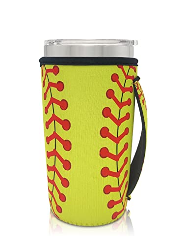 AJLTPA Cup Holder with Handle, 20oz-24oz Tumbler Cups, Softball