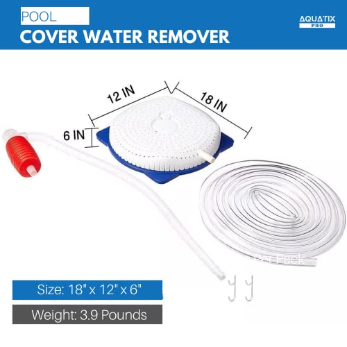 Aquatix Pro Pool Cover Drainer Kit For Above Ground Swimming Pools By Aquatix Pro, Premium Pool Cover Siphon With 16 Feet Hose & Pump thumb #6