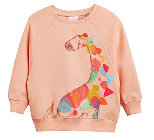 Bgirnuk Little Girls Cotton Crewneck Cartoon Long Sleeve Pullover Sweatshirts 284 2T #TOP23