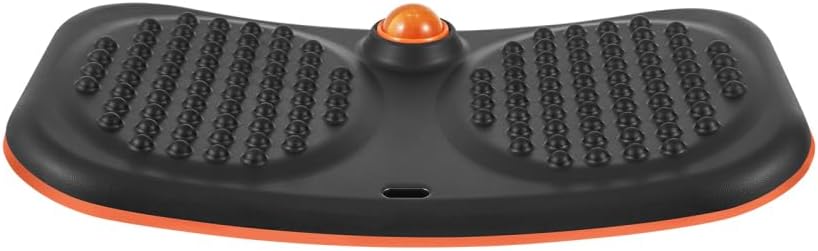 Balance Board Trainer for Adults, Compact Lightweight Wobble Rocker, Black
