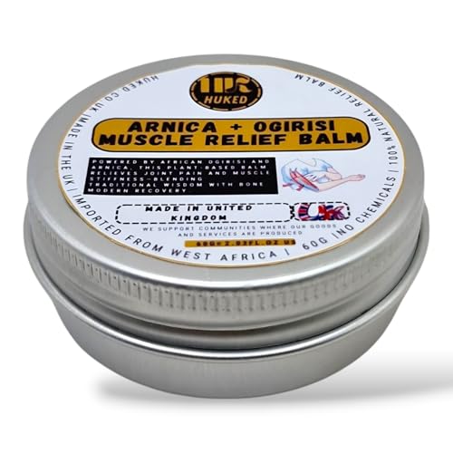 Huked® Arnica + Ogirisi Balm – 30g | Natural Botanical Balm for Body Comfort | African-Inspired Muscle & Joint Care | Handmade in The UK | No Chemicals or Preservatives