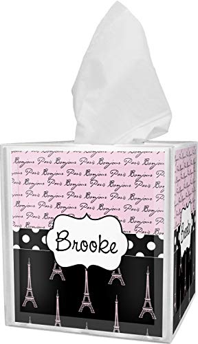 Rnk Shops Paris Bonjour And Eiffel Tower Tissue Box Cover (Personalized) #TOP6