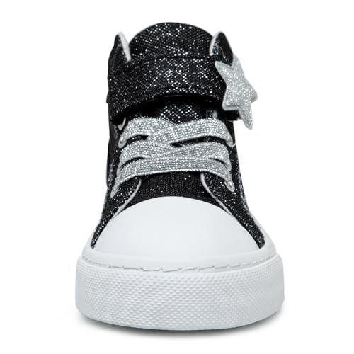 HugRain Toddler Girls Kids Sparkle Fashion Outdoor Walking Sneakers3