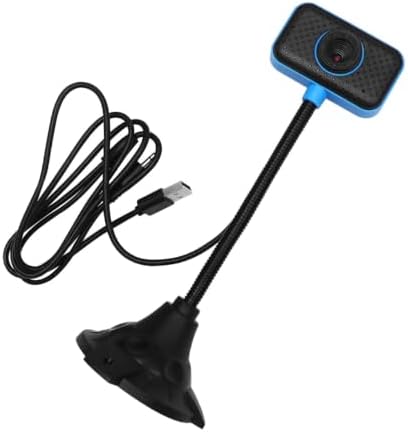 USB 0.3mp Webcam 640x480 Resolution for Laptop and Notebook with Microphone Plug and Use Web Camera with Easy Angle Adjustment, Plastic Body USB 2.0 Compatible for Meeting Video