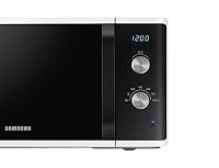 Samsung MW3500 Mikrowelle MS23K3614AW/EG / 800 W / 23 L Garraum / 48, 9 cm Breite / Kratzfester Keramik-Emaille-Innenraum / 6 Leistungsstufen / Weiß – Ansicht 9